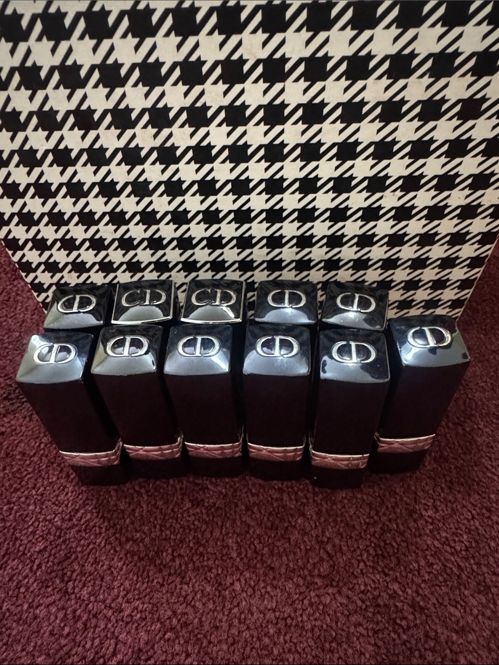 bareMinerals Lipstick Set with Deep Burgundy and Rose Bands